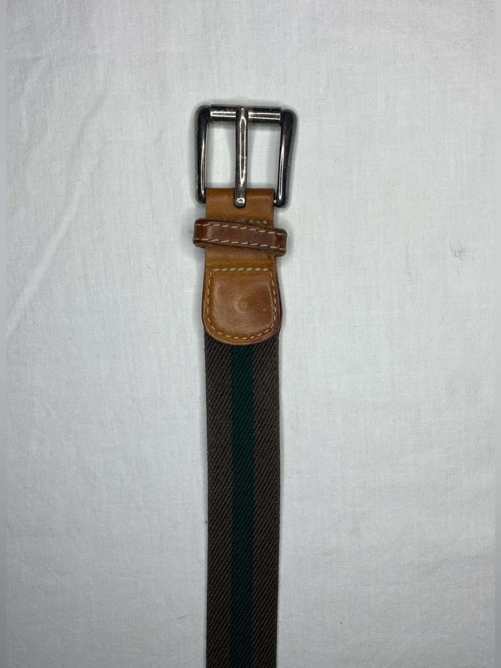 VTG LL Bean Belt 30 Genuine Full Grain Leather Brown USA